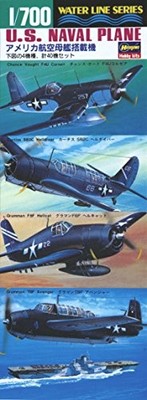 Hasegawa 1/700 Water Line Series US Navy America based aircraft set plastic mode