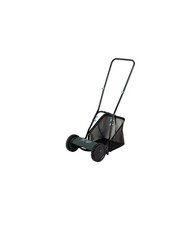 McGregor 30cm Manual Cylinder Lawnmower Rear Roller 23L Grass Bag 4-Height Blade