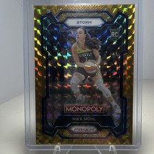 Panini 2024 Prizm Monopoly Gold Nika MĂĽhl #4 Rookie Seattle Storm WNBA /49