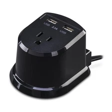 CSP105U Professional Dual USB Power Station,Black