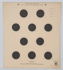 Vintage Official NRA 50' Small Bore Rifle Target A-16 Lot of 10 Targets