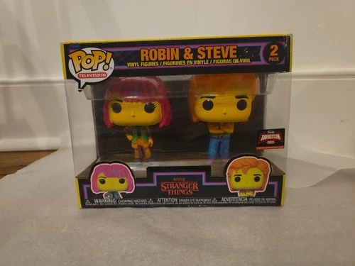 Funko Pop! TV Stranger Things Collectible Figures Robin 1244, Steve 1245