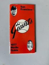 1977 San Francisco Giants Media Guide Joe Altobelli John Montefusco Vintage MLB
