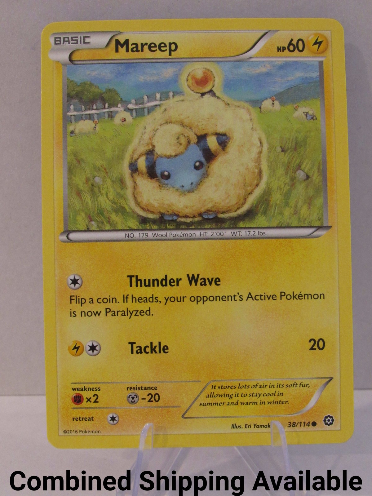 Mareep 38/114 XY - Steam Siege NM English 16644