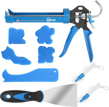 Professional Caulk Guns, Heavy Duty Caulking Gun,Thrust Ratio 14:1,No-Drip Rotat