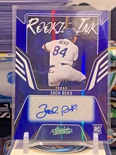 2022 Panini Absolute Rookie Ink Spectrum Blue /75 Zach Reks #RKI-ZR Auto TZ 8F