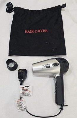 Andis 80020 1875-Watt Fold-N-Go Ionic Hair Dryer, Silver/Black | eBay