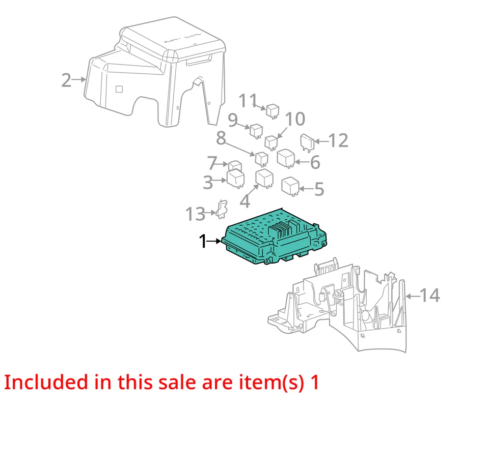 Модуль реле коробки предохранителей 2003-2006 Gmc Yukon Xl 1500 15177119 PDV52 - Изображение 3 из 4