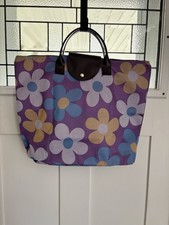 Floral Patterned Reusable Foldable Shopping Tote Bag