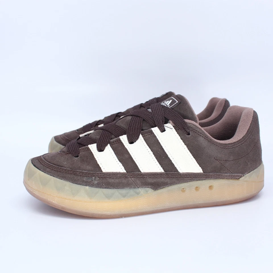 ADIDAS ADIMATIC SHOE US 8,5 EUR 42 DARK BROWN WHITE - Bild 3 von 4