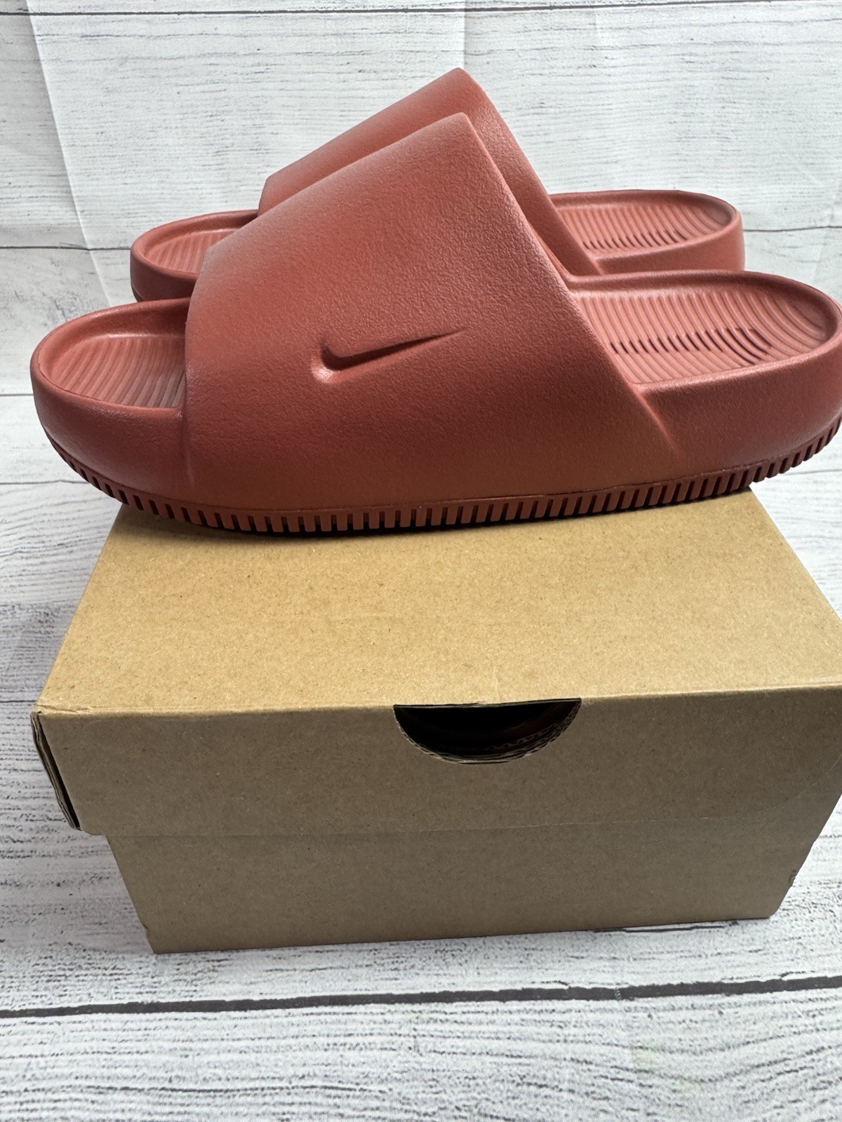 Nike Calm Slide Rugged Orange Womens Size 6 Casual Sandal DX4816-800