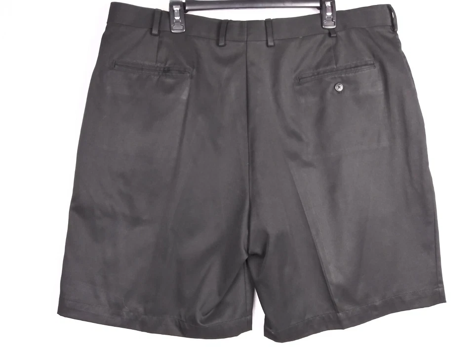 Pantalones Cortos de Golf Walter Hagen Para Hombres W42 Negros Atléticos Plisados Bolsillos Foto 3 de 4