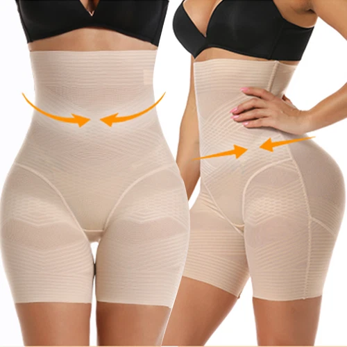 Frauen High-Waist Body Shaper Shorts Bauch Kontrolle Shapewear Unterwäsche - Bild 1 von 13
