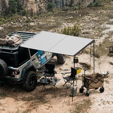 6.6'-9.8' Car Side Awning Rooftop Sunshade Vehicle Awning Yard Shelter NOVSIGHT