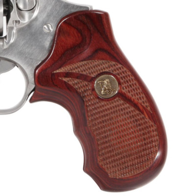Pachmayr Ruger SP101 Renegade Checkered Rosewood Laminate Grip - 63060