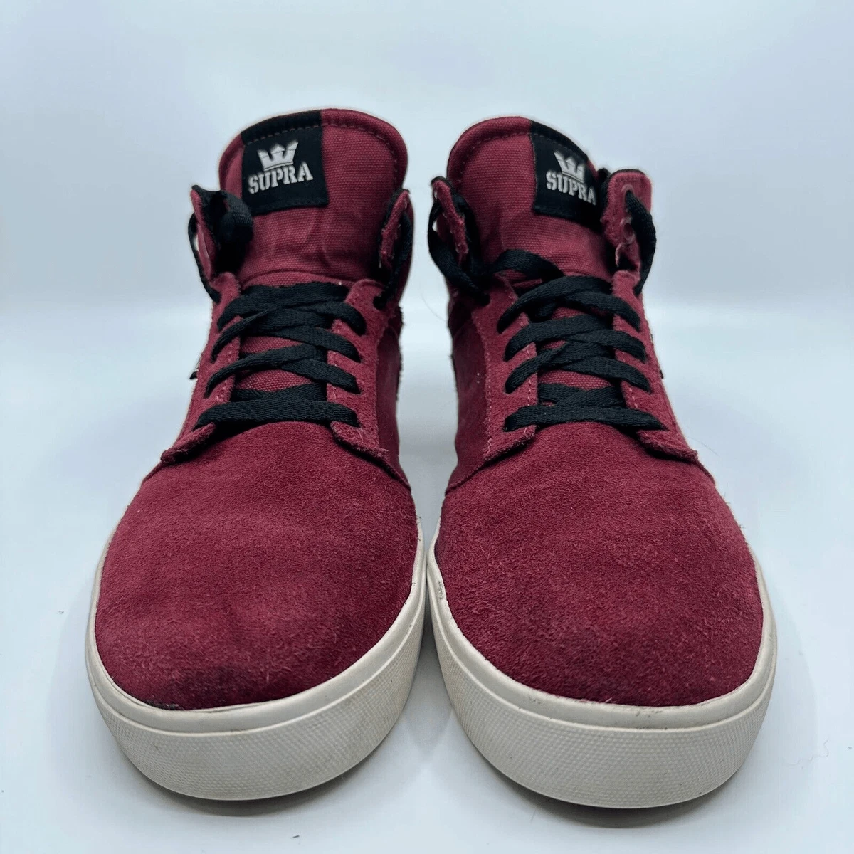 Burgundy supra hotsell shoes
