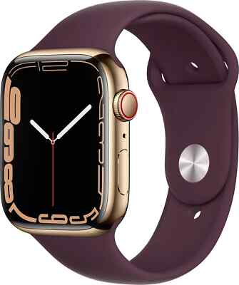 Apple Watch Series 7 41mm 45mm GPS +WIFI + LTE UNLOCKED Stainless 