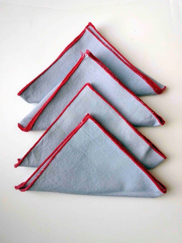 Vintage 1959 Napkins Grey (4)