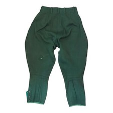 Vintage 1940s Jodhpurs Riding Breeches Green Equestrian D.J. Quality Supreme 25"