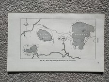 Map of Mineral Lodes in Devon and Cornwall - Vintage Print - 1956