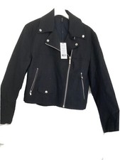 Black Helmut Lang Cotton Biker Jacket