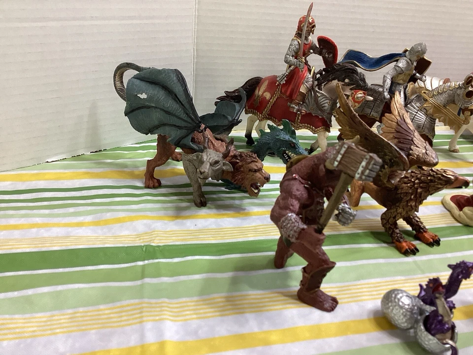 De Colección Schleich, Papo & Safari Lote De 24 Caballeros Medievales Fantasía Nativa Realeza Foto 2 de 4