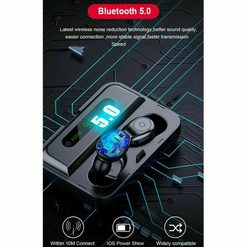 Zestaw słuchawkowy Bluetooth Bezprzewodowe słuchawki stereo Mini słuchawki douszne Redukcja szumów - Zdjęcie 10 z 14