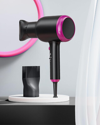 Ionic Hair Dryer with Diffuser,1875 Watt,Ceramic Technology,3 Attachments, Black