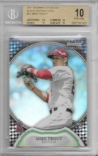 2011 Mike Trout Sterling Black Refractor RC- Graded BGS 10 Pristine... #24/25