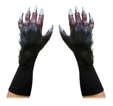 Red Devil Demon Claws Hands Adult Halloween Costume Gloves