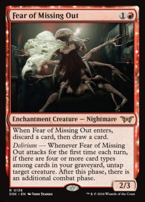 MTG Fear of Missing Out (136/499) Duskmourn House of Horror LP