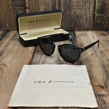 VONZIPPER SUNGLASSES F.C.G. STAX  BLACK CRYSTAL GLOSS VINTAGE GREY
