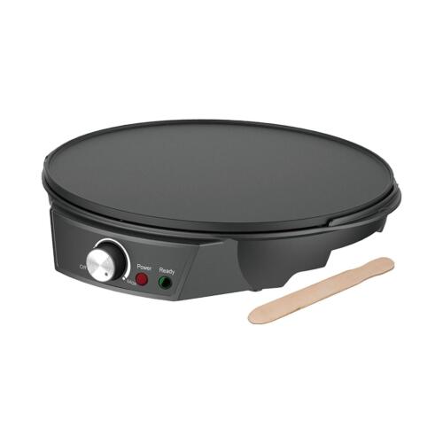 12" Electric Crepe Machine and Griddle 1200W US 110V Plug Sturdy Black - Picture 1 of 11