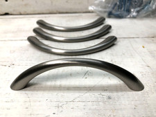 Arched 3 3/4" Center to Center Satin Nickel Drawer Cabinet Pull Lot of 4 Pulls