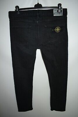 Stone Island Wash Slim Fit Black Denim Jeans Logo Badge Size Stone Island Wash Slim Fit Black Denim Jeans Logo Badge Size