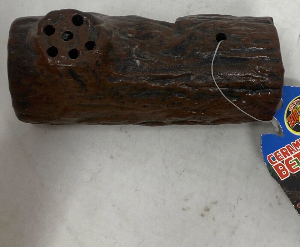 Zoo Med Cerámica Acuática Betta Peces LOG Fondo Acuario Tanque Ornamento Foto 2 de 4