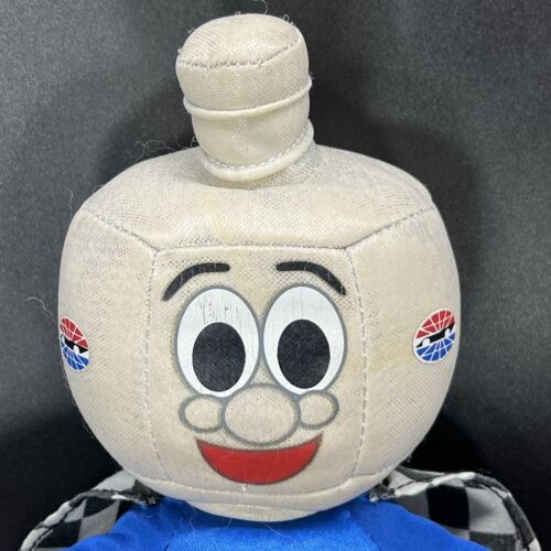 Aurora NASCAR Charlotte Motor Speedway mascotte dado mantello lucido vintage 12" - Foto 2 di 14