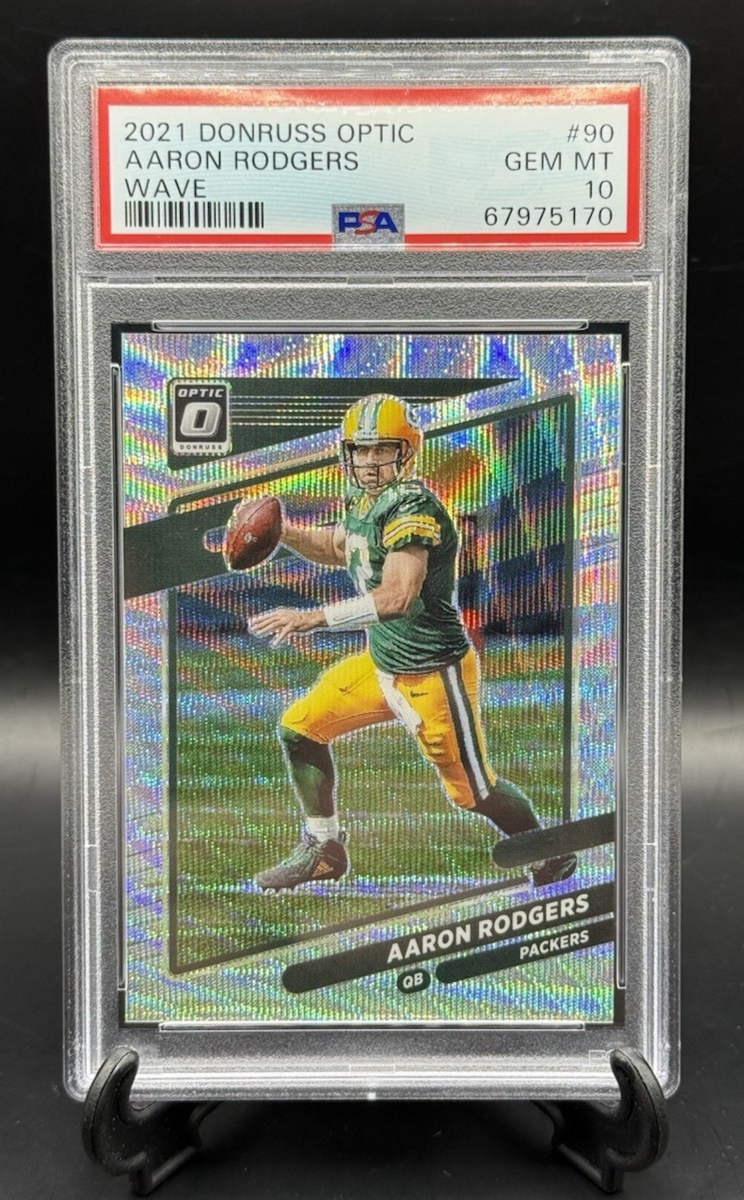 2021 Panini Donruss Optic - Aaron Rodgers #90 Wave Prizm