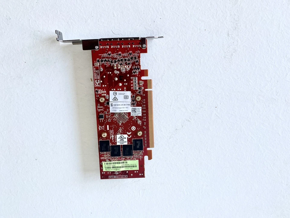 Lot of 10 Dell AMD FirePro W4100 2GB GDDR5 4x Mini-DisplayPort PCIe Video Card - Image 4 of 4