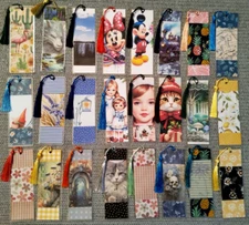 Laminated Handmade Bookmarks - So Cute - You Choose From Many Options