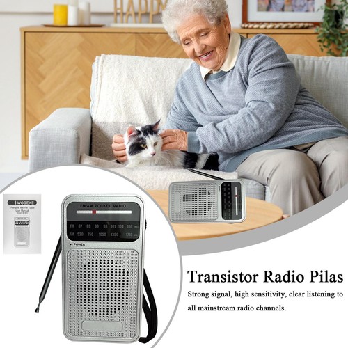 Transistor Radio Pilas Battery Operated Pocket FM Radio W/ Pointer Wireless Spea - Picture 12 of 17