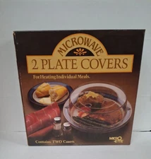 Microwave Plate Covers (2) Made in USA / Micro-ette #482