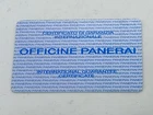 Authentic Panera Unwritten Certificate Card without dealer stamp