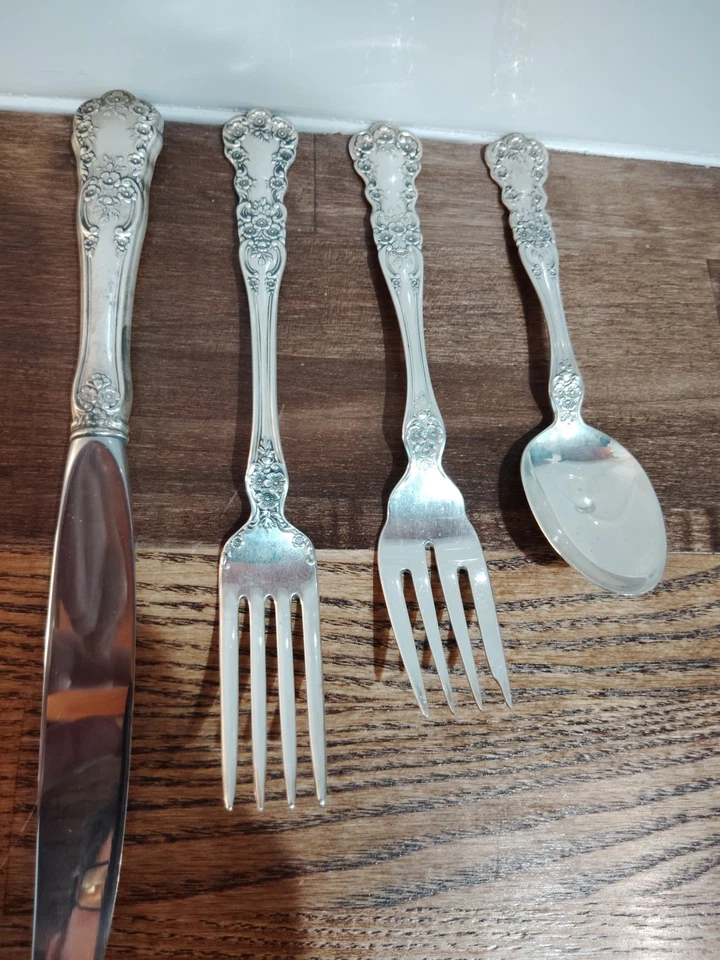 Juego(s) Buttercup by Gorham de plata esterlina tamaño cena 4 piezas Foto 3 de 4