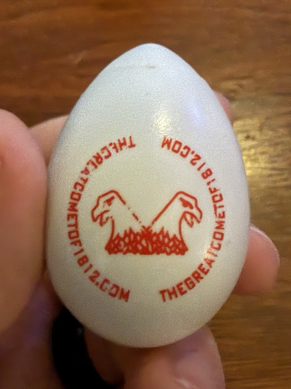 “The Great Comet Of 1812” OFF - Broadway show promotional egg-shaker prop