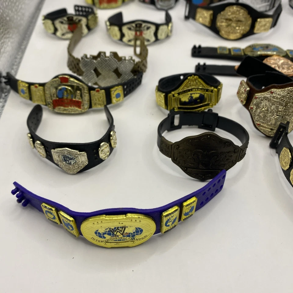 Wwe Wwf Elite Wrestling Figurer Title Belt Tag Team European AWA Heavyweight 28 - Image 2 of 4