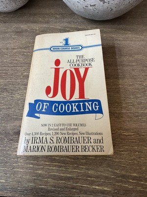 Rombauer & Becker : Joy of Cooking Volume One 4,300 Recipes 1964 Book
