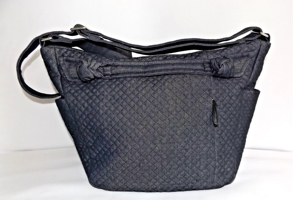 Bolso Bandolera VERA BRADLEY On the Go Hadley Azul Marino Luz de Luna Denim y Bonus Too Foto 3 de 4