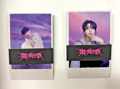 K-POP Stray Kidz ROCK STAR Polaroid COMPLETE SET (8 cards) plus EXTRAS