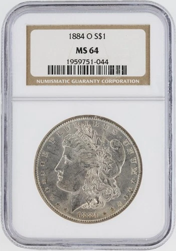 1884-O Morgan Silver Dollar NGC MS64 S$1 New Orleans Minted No Reserve